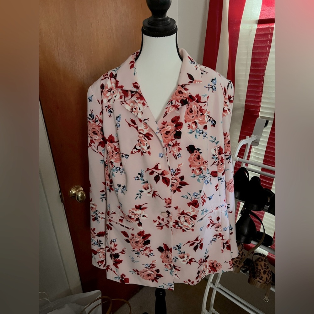 Floral blazer